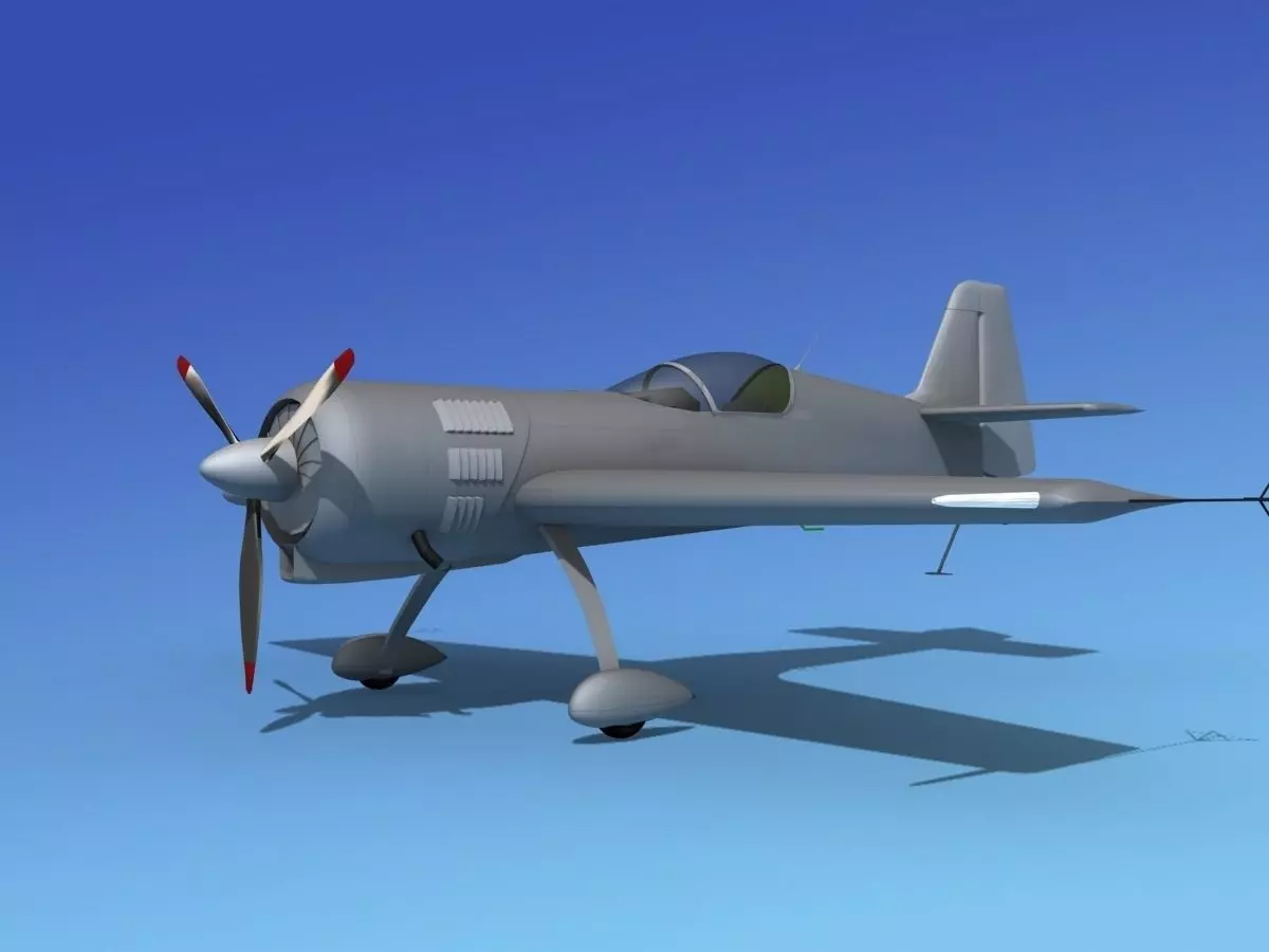 Sukhoi SU-26 Aerobat Bare Metal 3D model_0