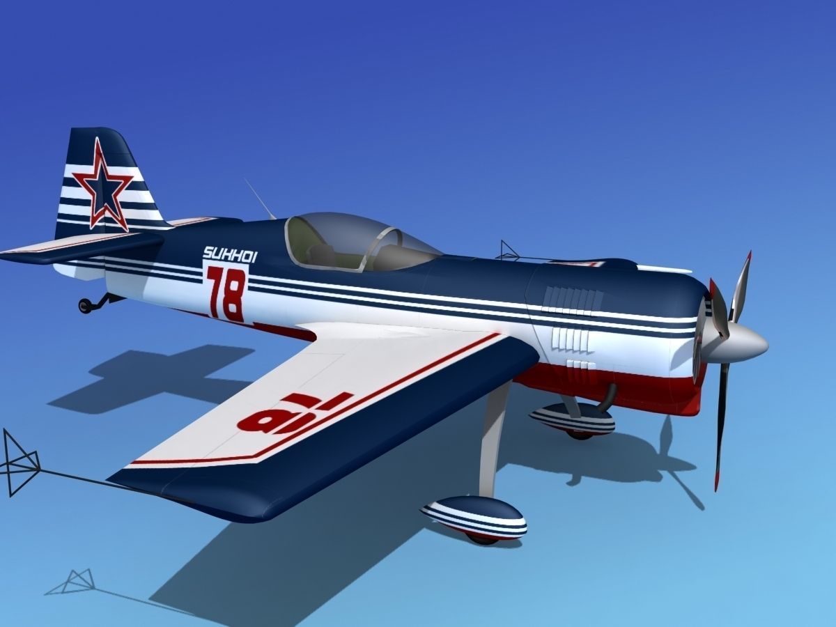 Sukhoi SU-26 Aerobat V02 3D model_5