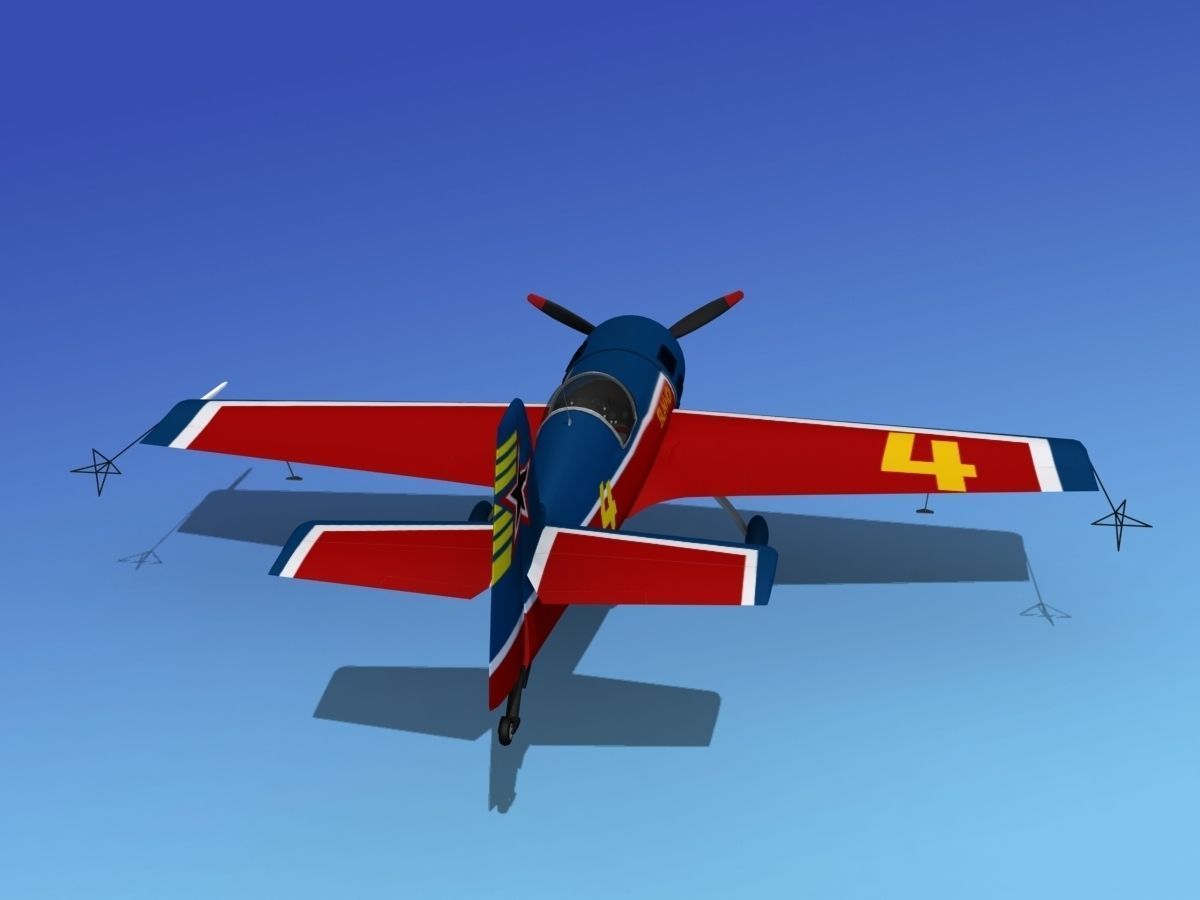 Sukhoi SU-26 Aerobat V06 3D model_7