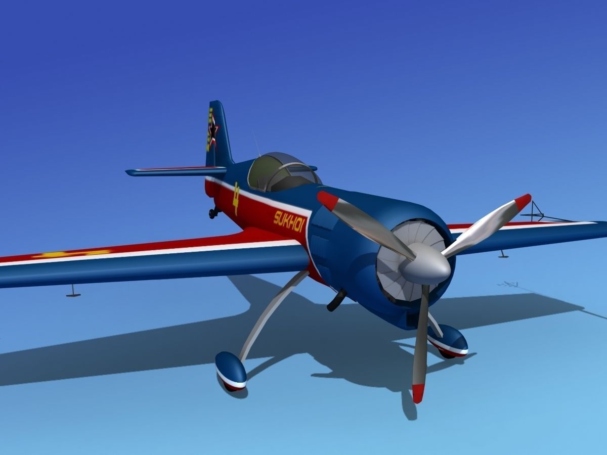 Sukhoi SU-26 Aerobat V06 3D model_3