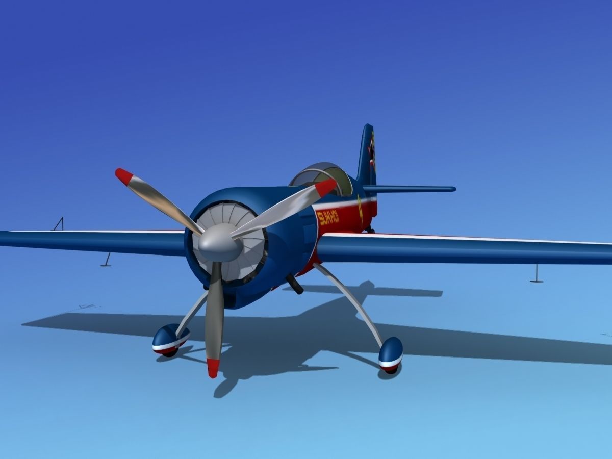 Sukhoi SU-26 Aerobat V06 3D model_1