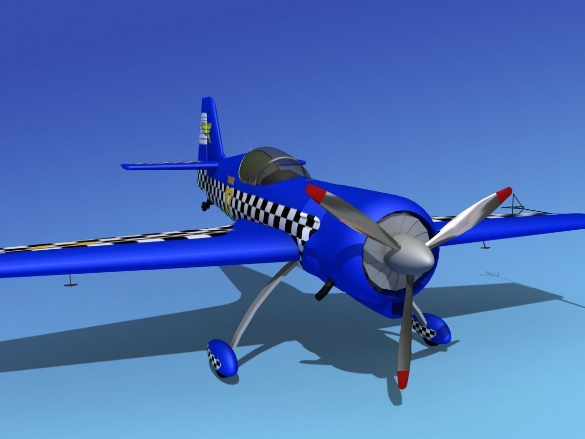 Sukhoi SU-26 Aerobat V09 3D model_4