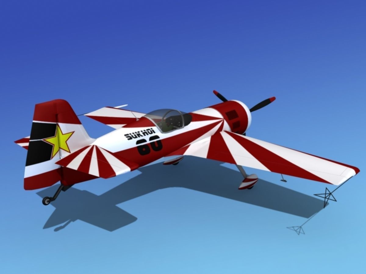 Sukhoi SU-26 Aerobat V12 3D model_8