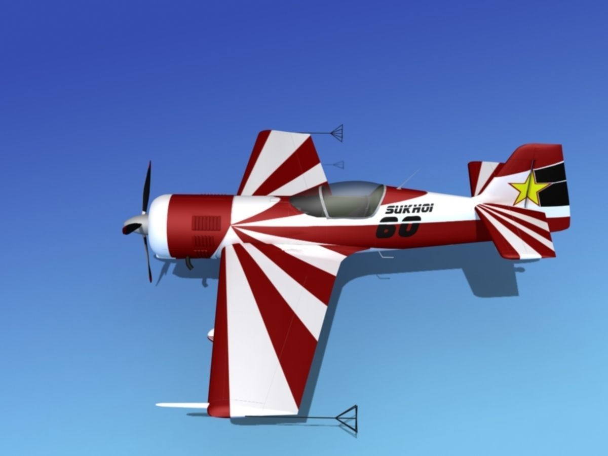 Sukhoi SU-26 Aerobat V12 3D model_11