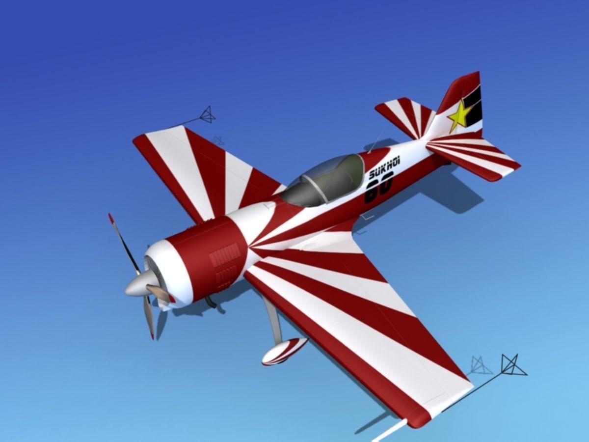 Sukhoi SU-26 Aerobat V12 3D model_12