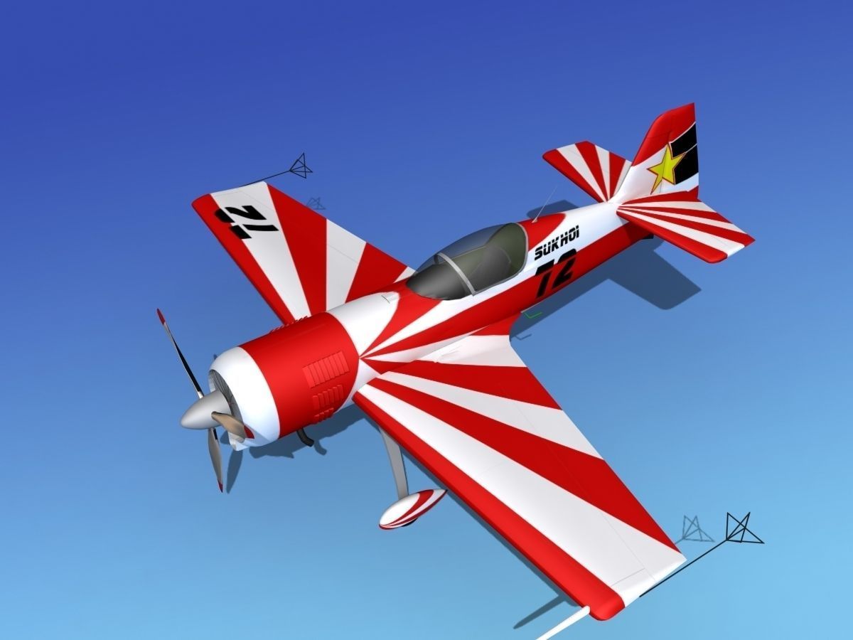 Sukhoi SU-26 Aerobat V13 3D model_12