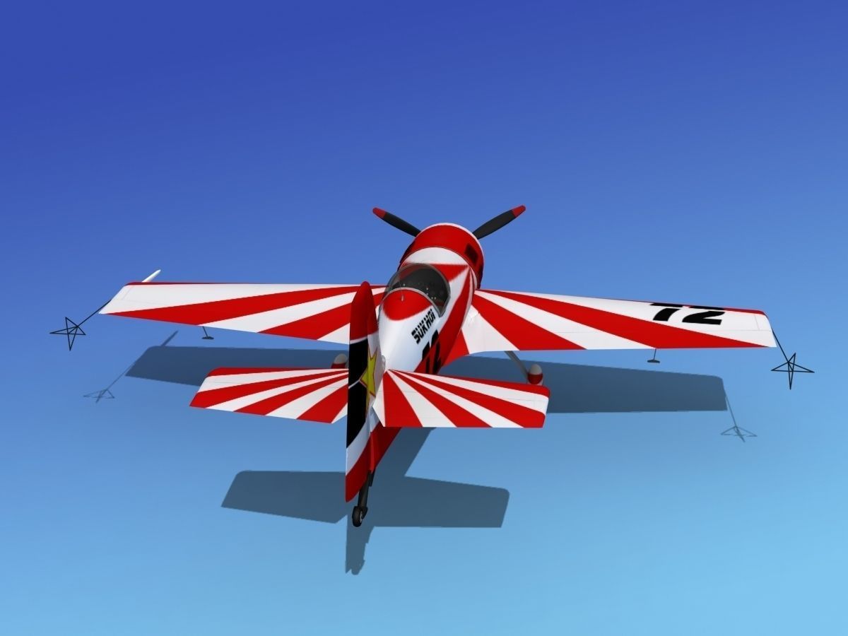 Sukhoi SU-26 Aerobat V13 3D model_10