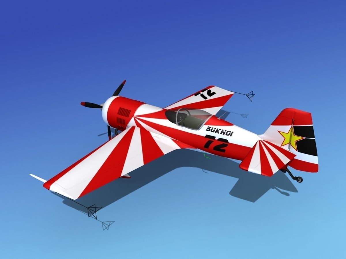 Sukhoi SU-26 Aerobat V13 3D model_9