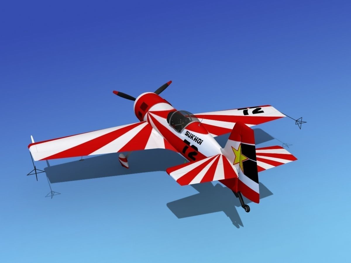 Sukhoi SU-26 Aerobat V13 3D model_8