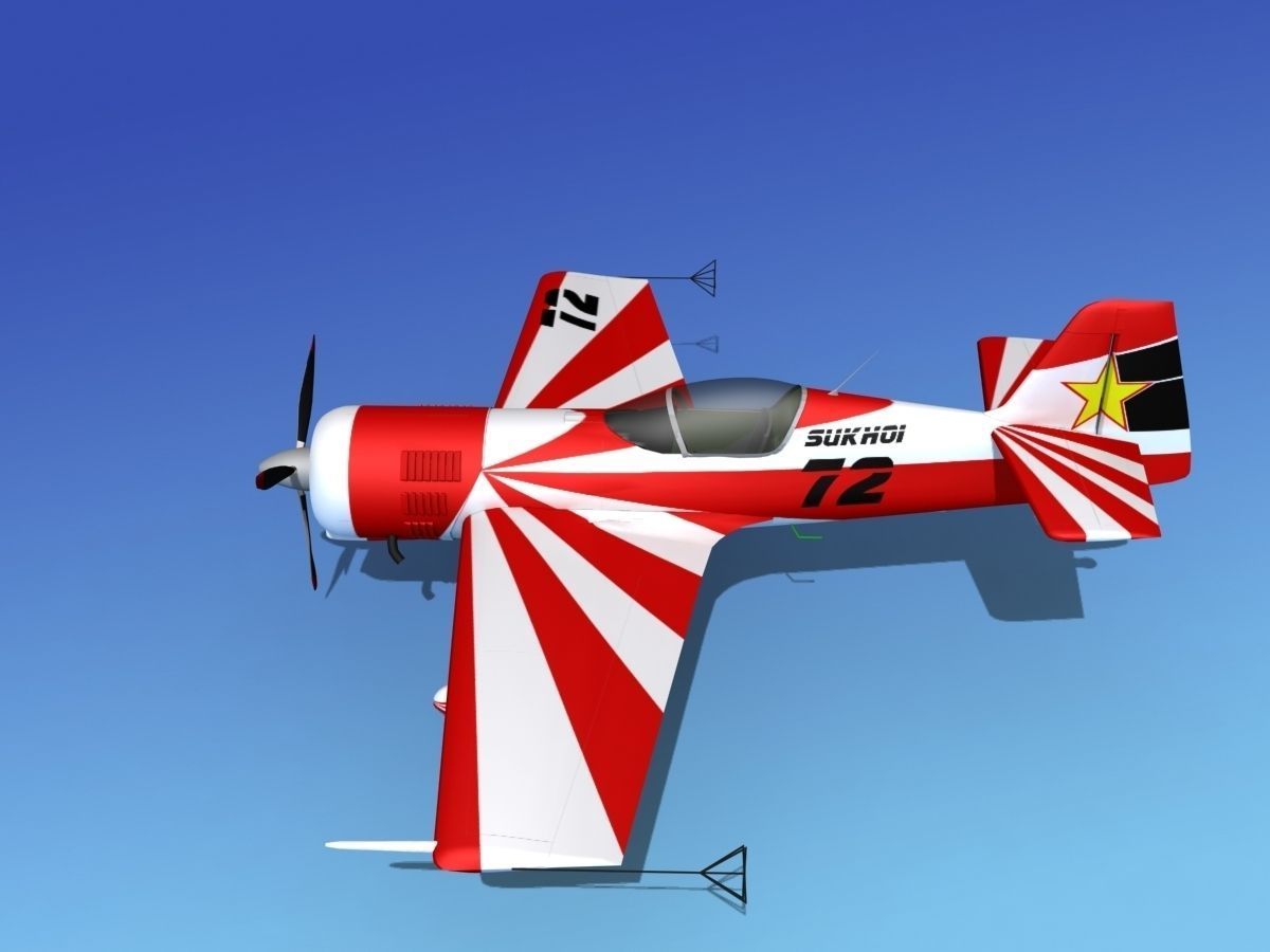 Sukhoi SU-26 Aerobat V13 3D model_11