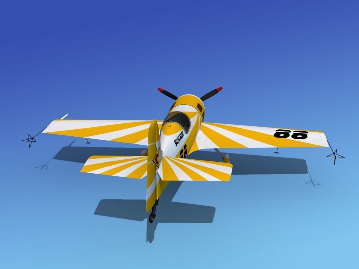 Sukhoi SU-26 Aerobat V15 3D model_6
