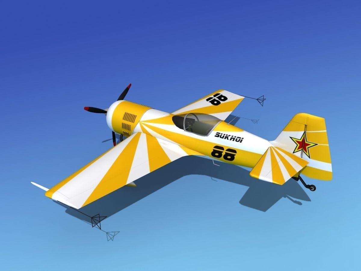 Sukhoi SU-26 Aerobat V15 3D model_8