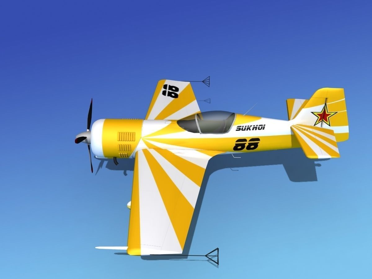 Sukhoi SU-26 Aerobat V15 3D model_9