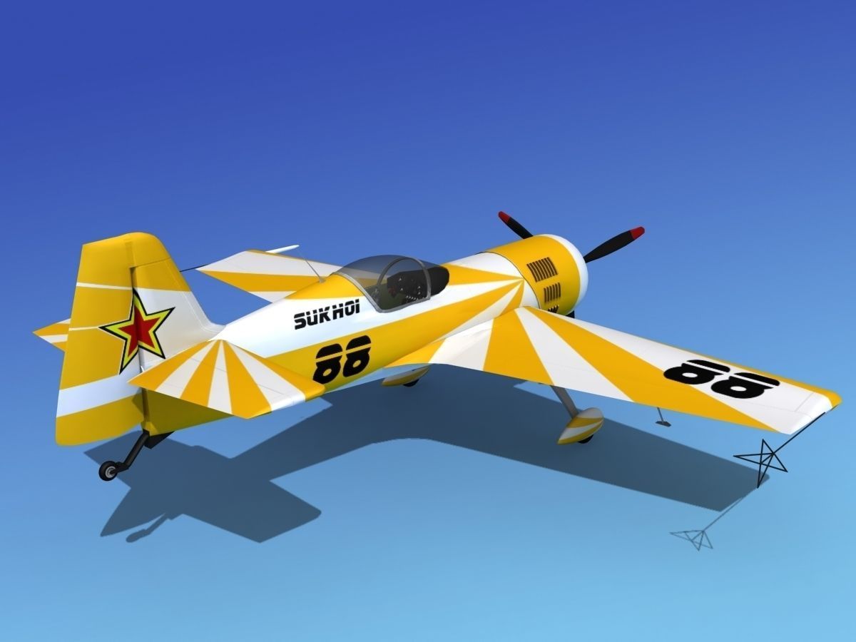 Sukhoi SU-26 Aerobat V15 3D model_5