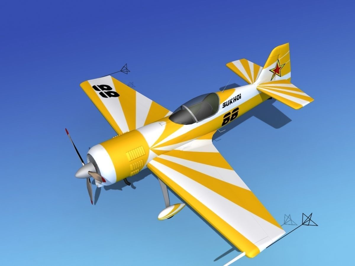 Sukhoi SU-26 Aerobat V15 3D model_10