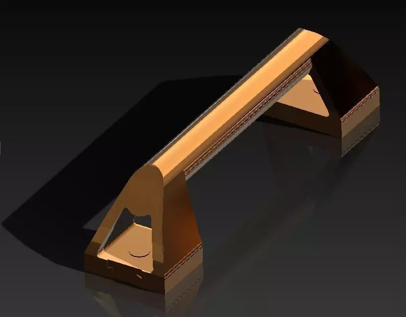 Handle metal Free 3D model
