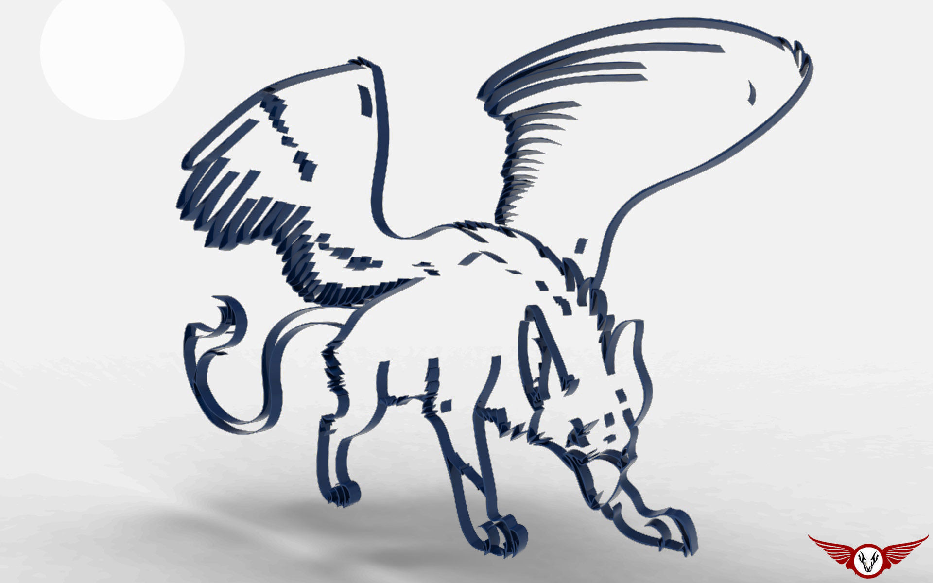 Griffin frame free 3D model CGTrader