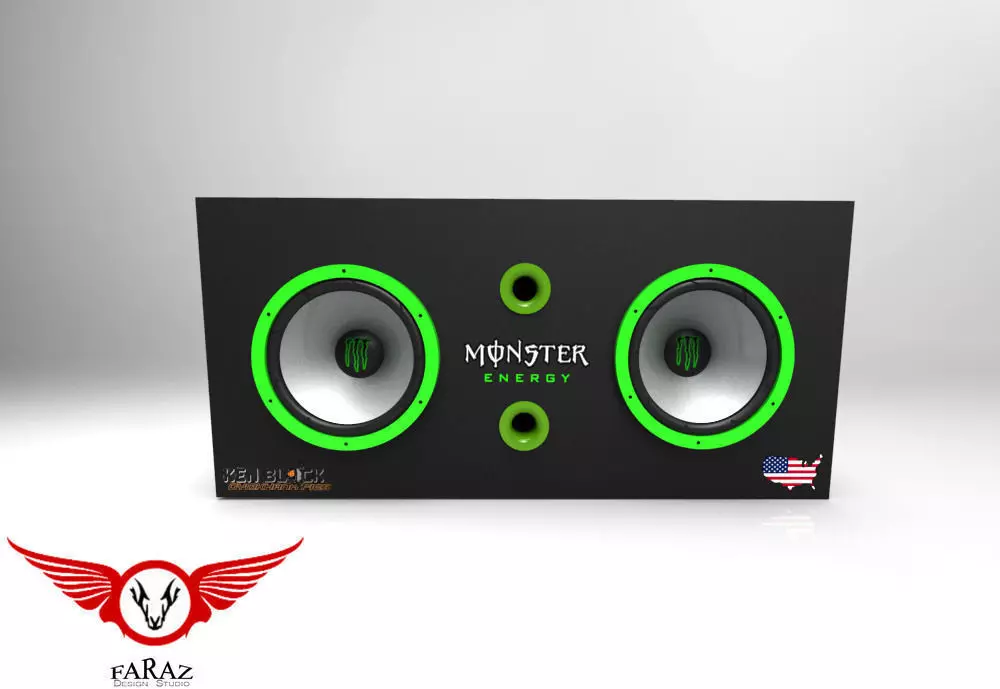 Monster Energy Encloser Free 3D model