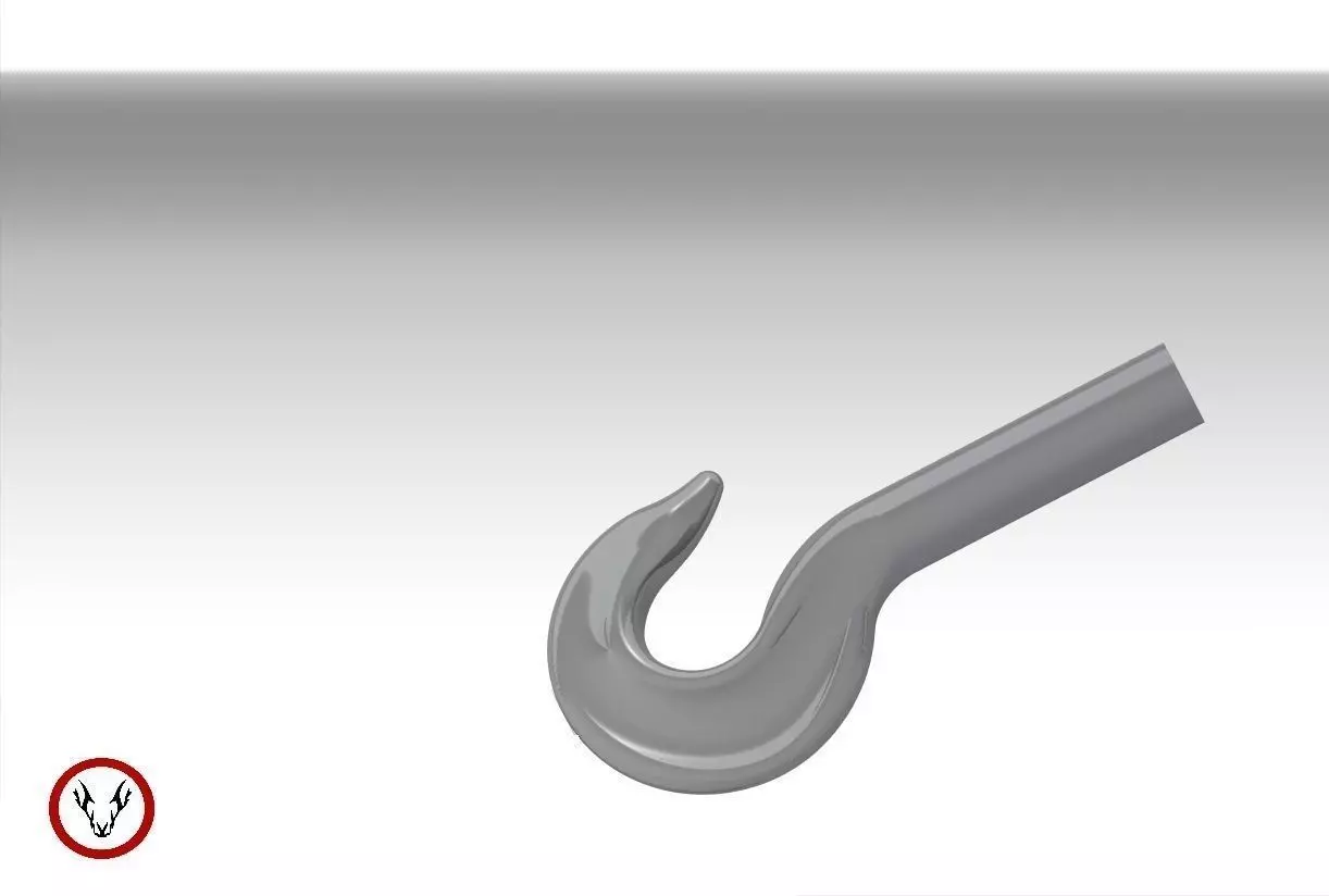 Hook metal Free 3D model