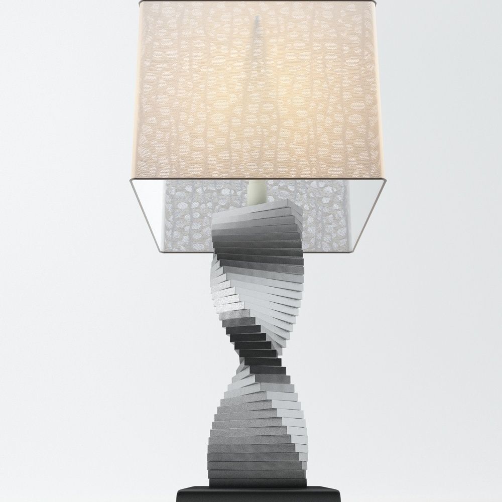 Spiral Table Lamp 3D model_2
