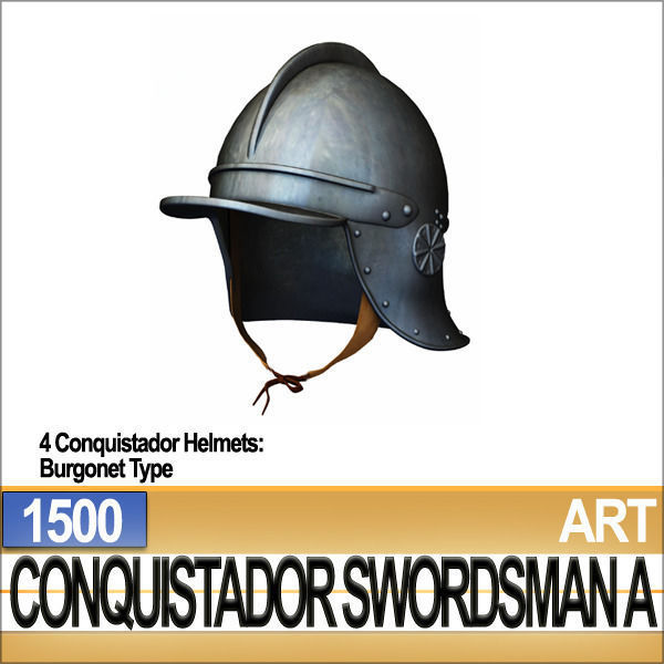 Conquistador Swordsman Props Poser Daz A 1500 3D model_21