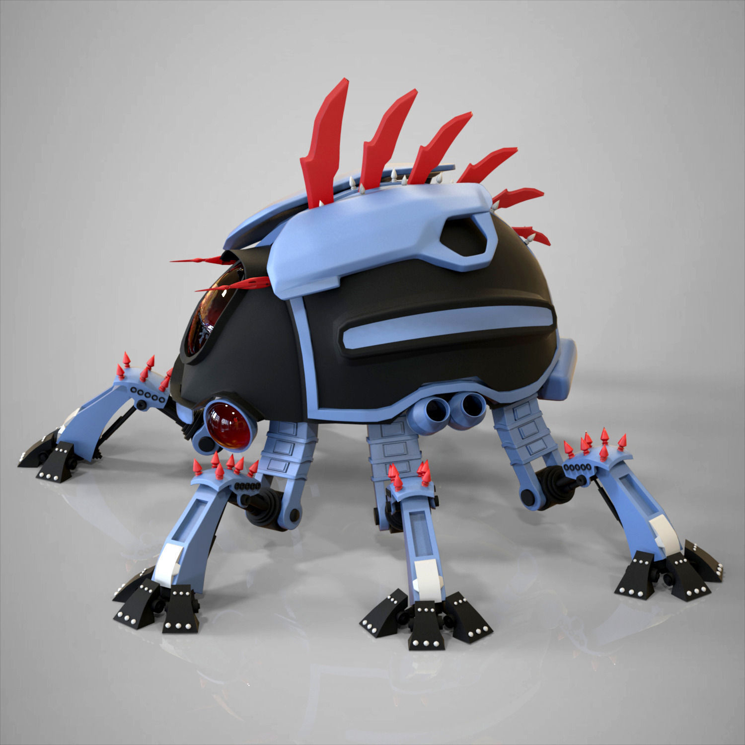 Robotic beetle 3D model_3