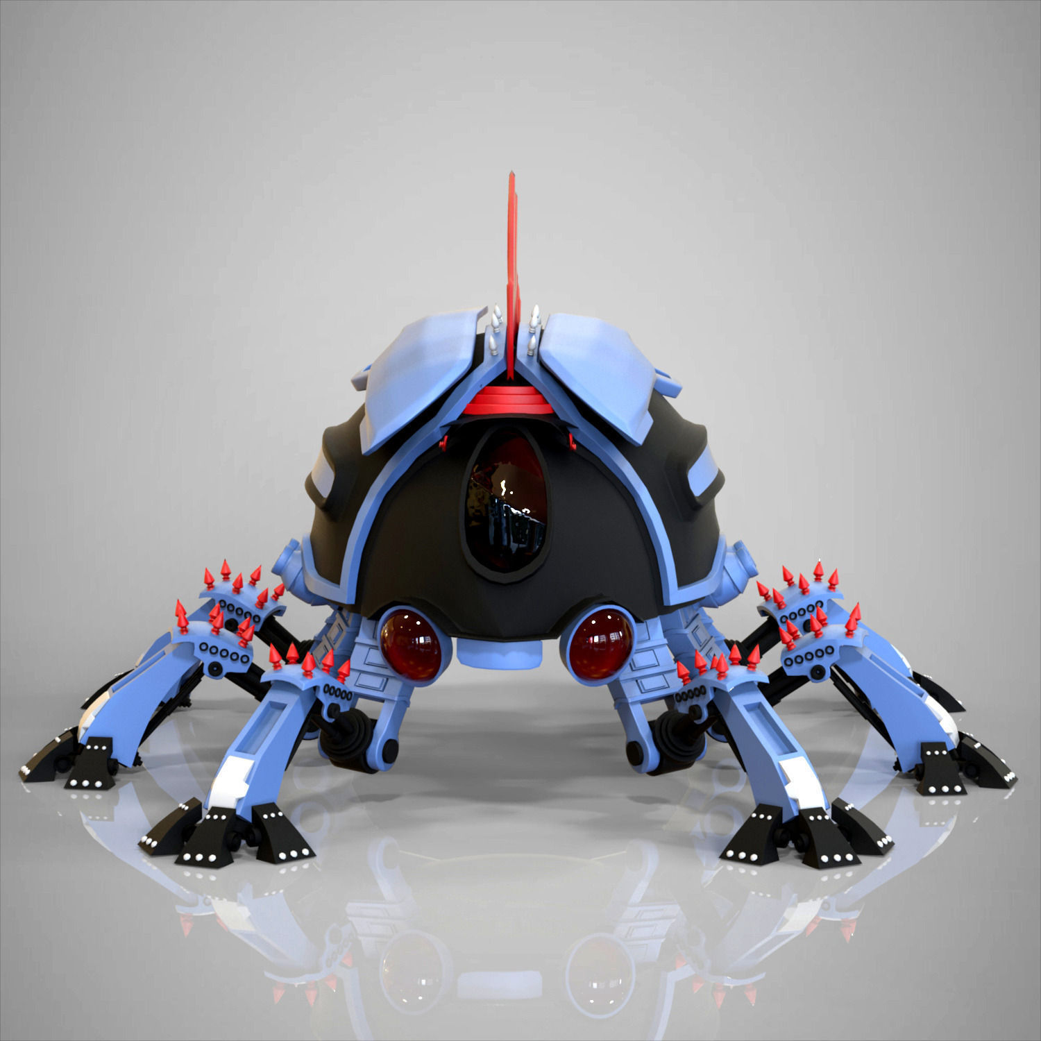 Robotic beetle 3D model_4