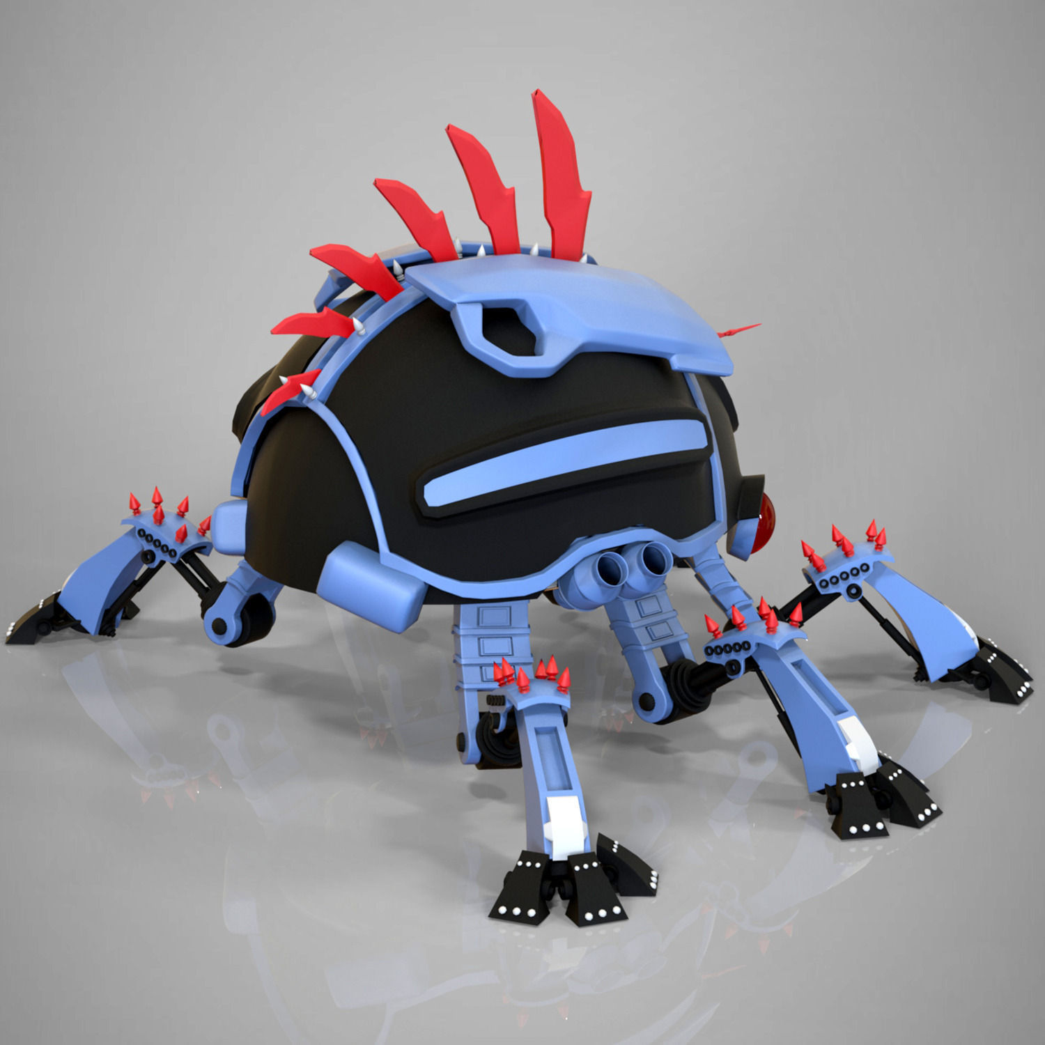 Robotic beetle 3D model_2