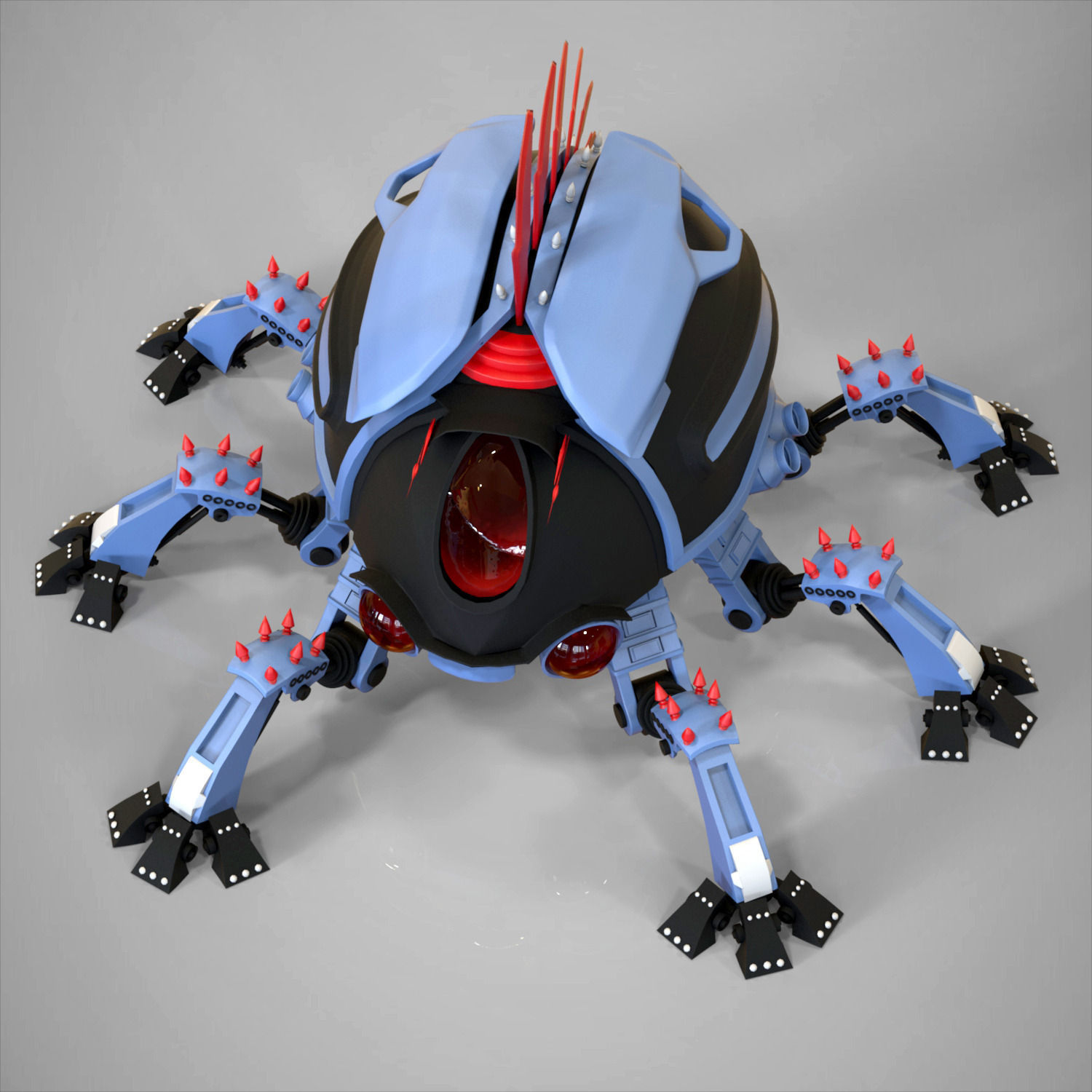 Robotic beetle 3D model_5