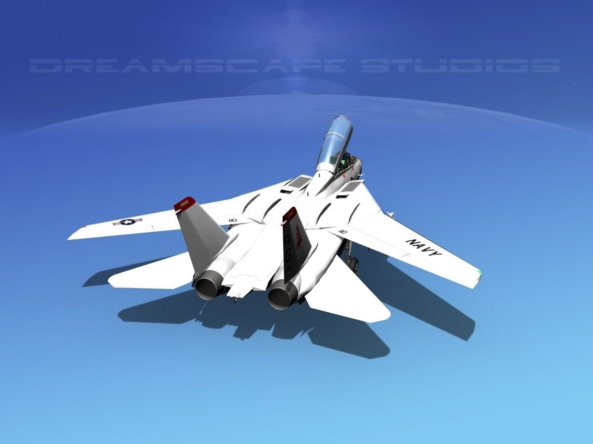 Grumman F-14D Tomcat T02a VF143 3D model_20