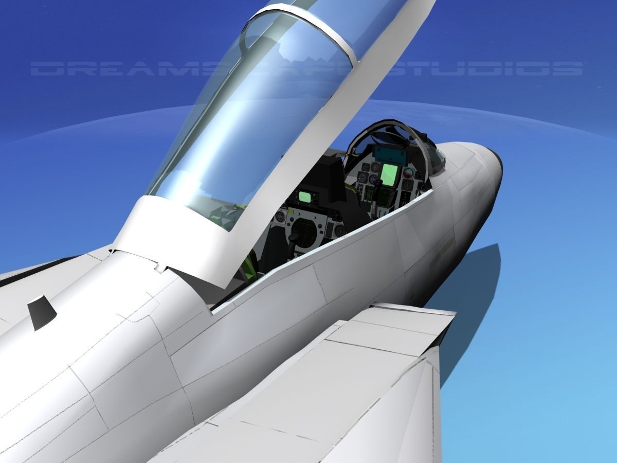 Grumman F-14D Tomcat T02a VF143 3D model_3