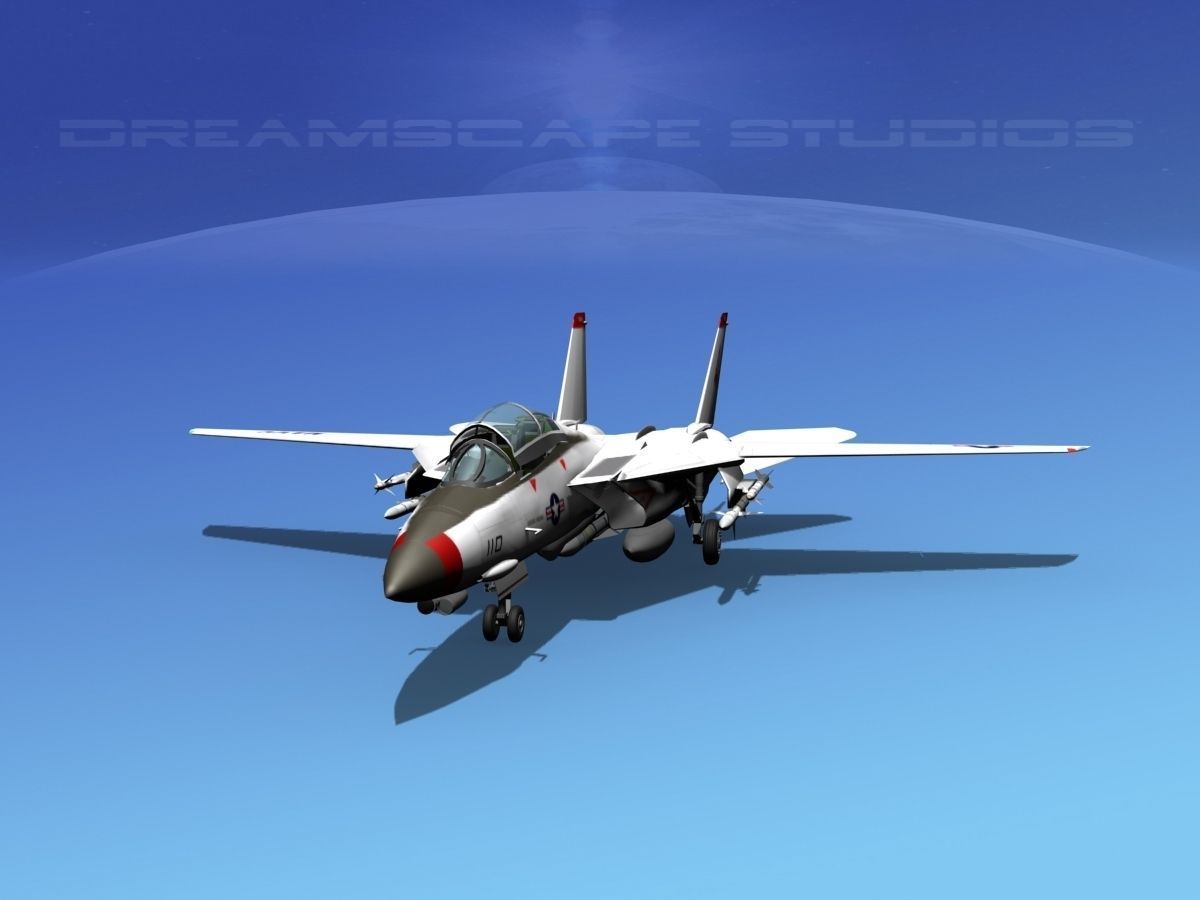 Grumman F-14D Tomcat T02a VF143 3D model_15
