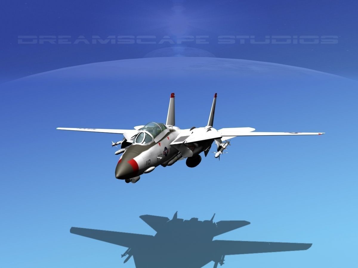 Grumman F-14D Tomcat T02a VF143 3D model_5