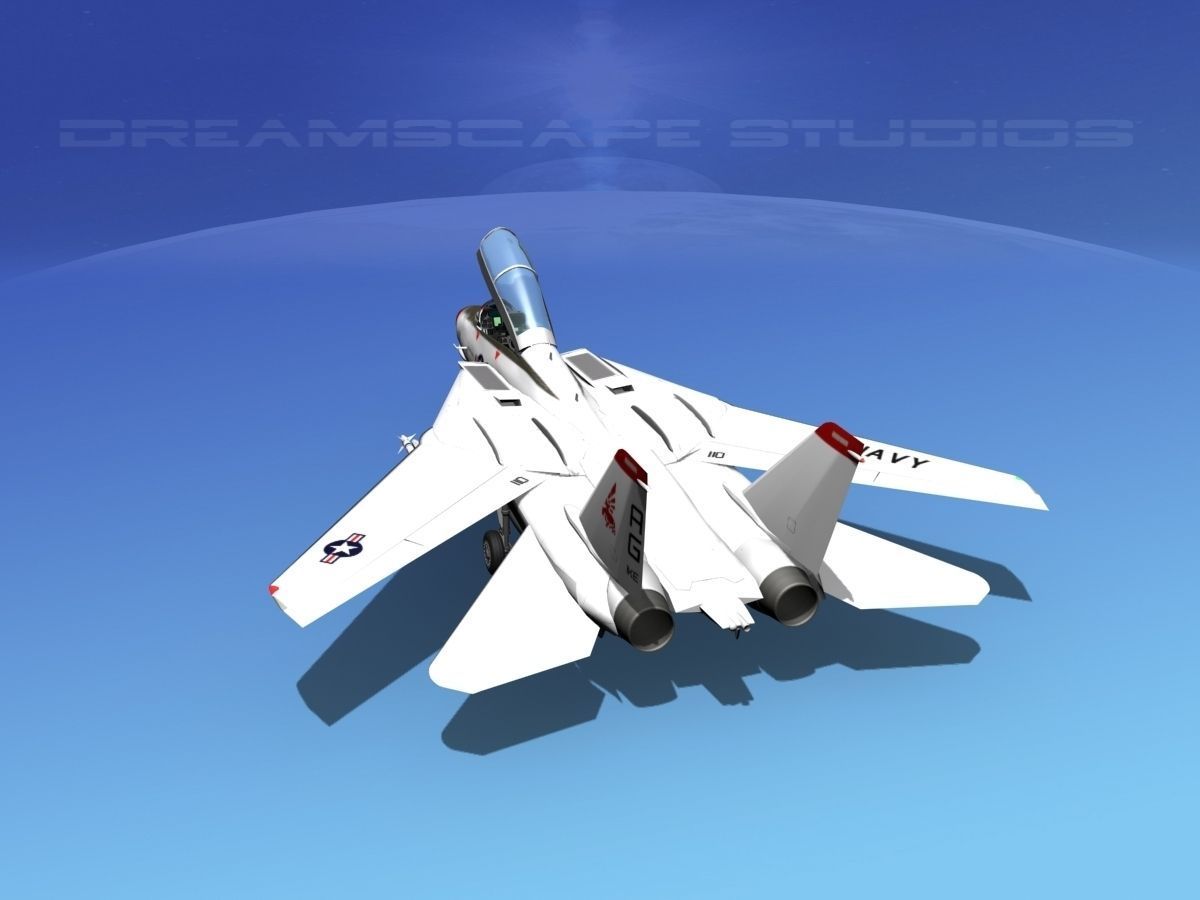 Grumman F-14D Tomcat T02a VF143 3D model_21