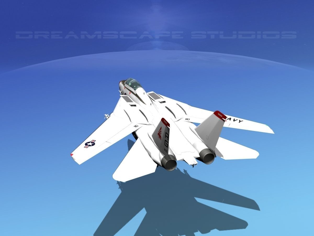 Grumman F-14D Tomcat T02a VF143 3D model_11