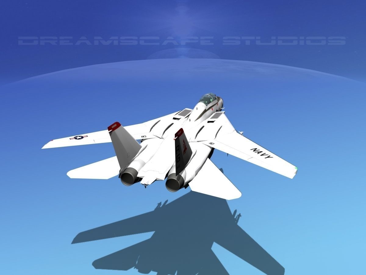 Grumman F-14D Tomcat T02a VF143 3D model_10