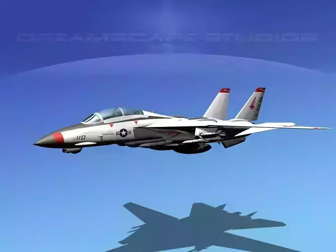 Grumman F-14D Tomcat T02a VF143 3D model
