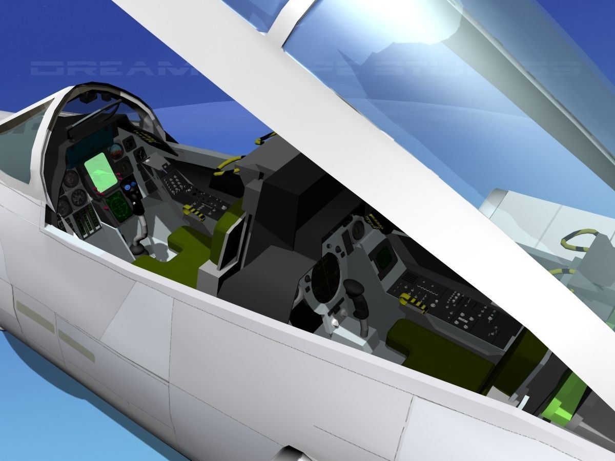 Grumman F-14D Tomcat T02a VF143 3D model_2