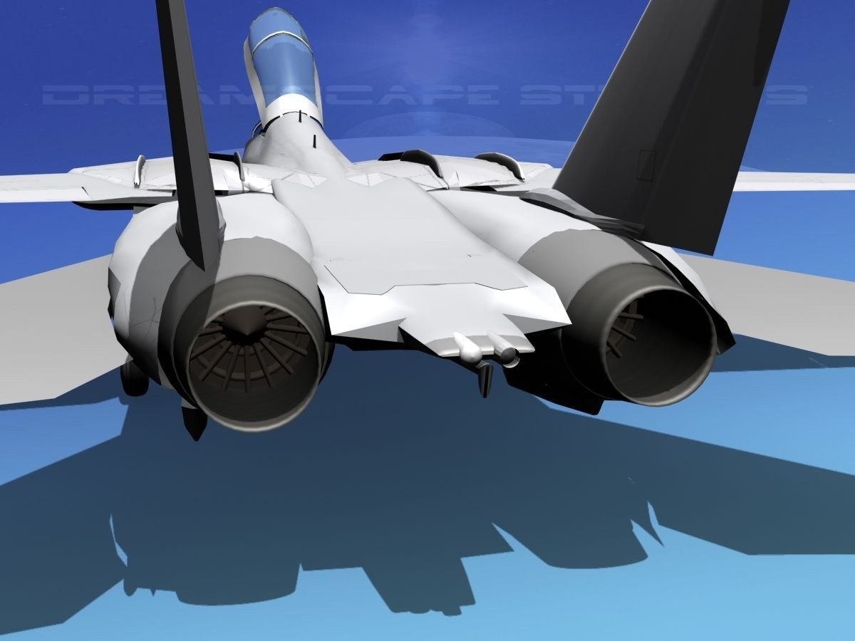 Grumman F-14D Tomcat T02a VF143 3D model_14