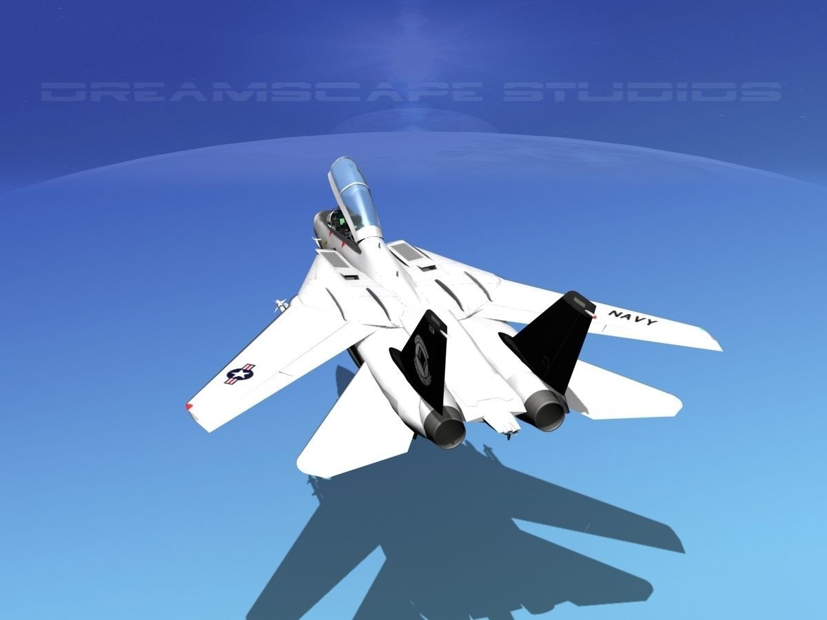 Grumman F-14D Tomcat T14a VF14 3D model_22