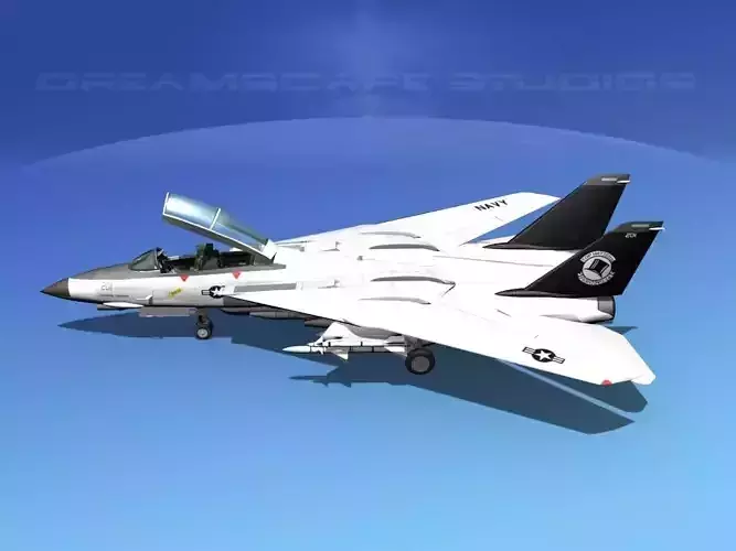 Grumman F-14D Tomcat T14a VF14 3D model
