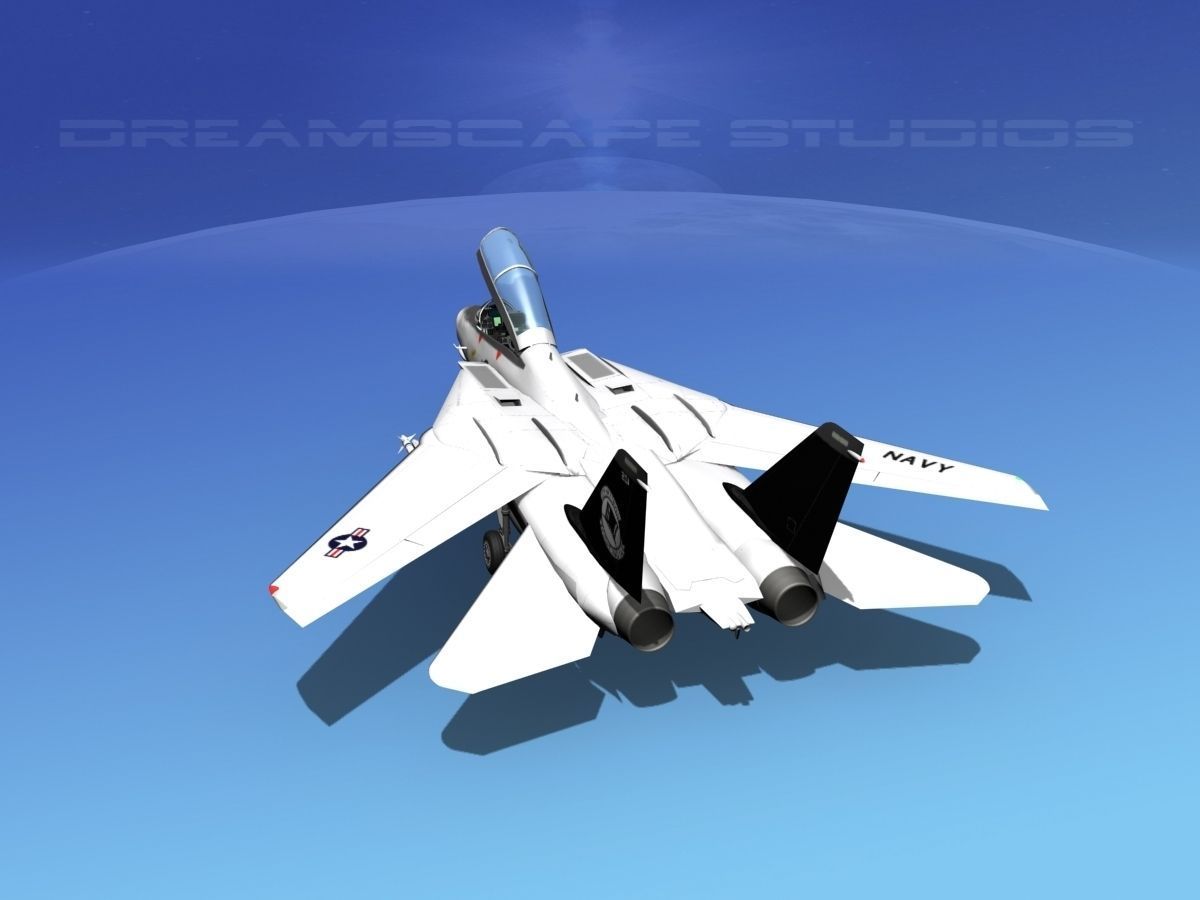 Grumman F-14D Tomcat T14a VF14 3D model_7