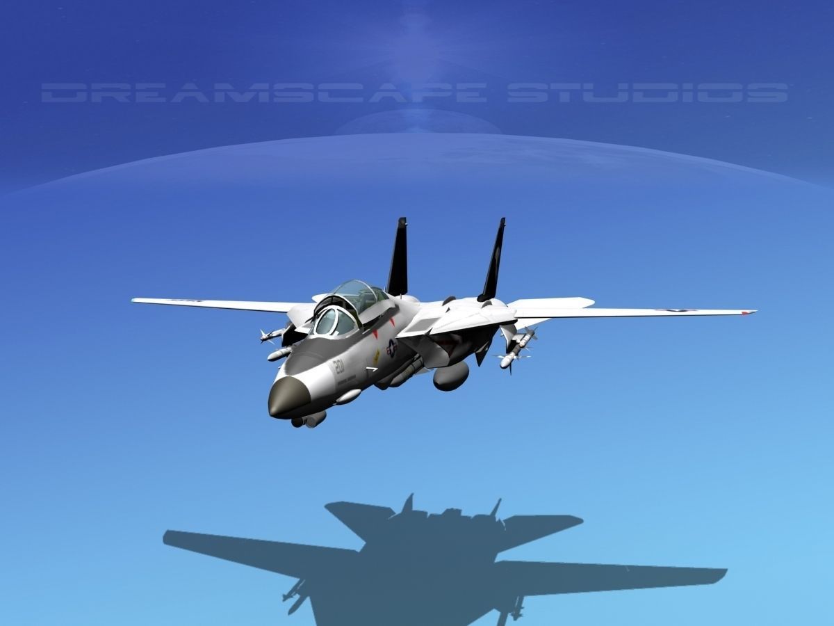 Grumman F-14D Tomcat T14a VF14 3D model_16