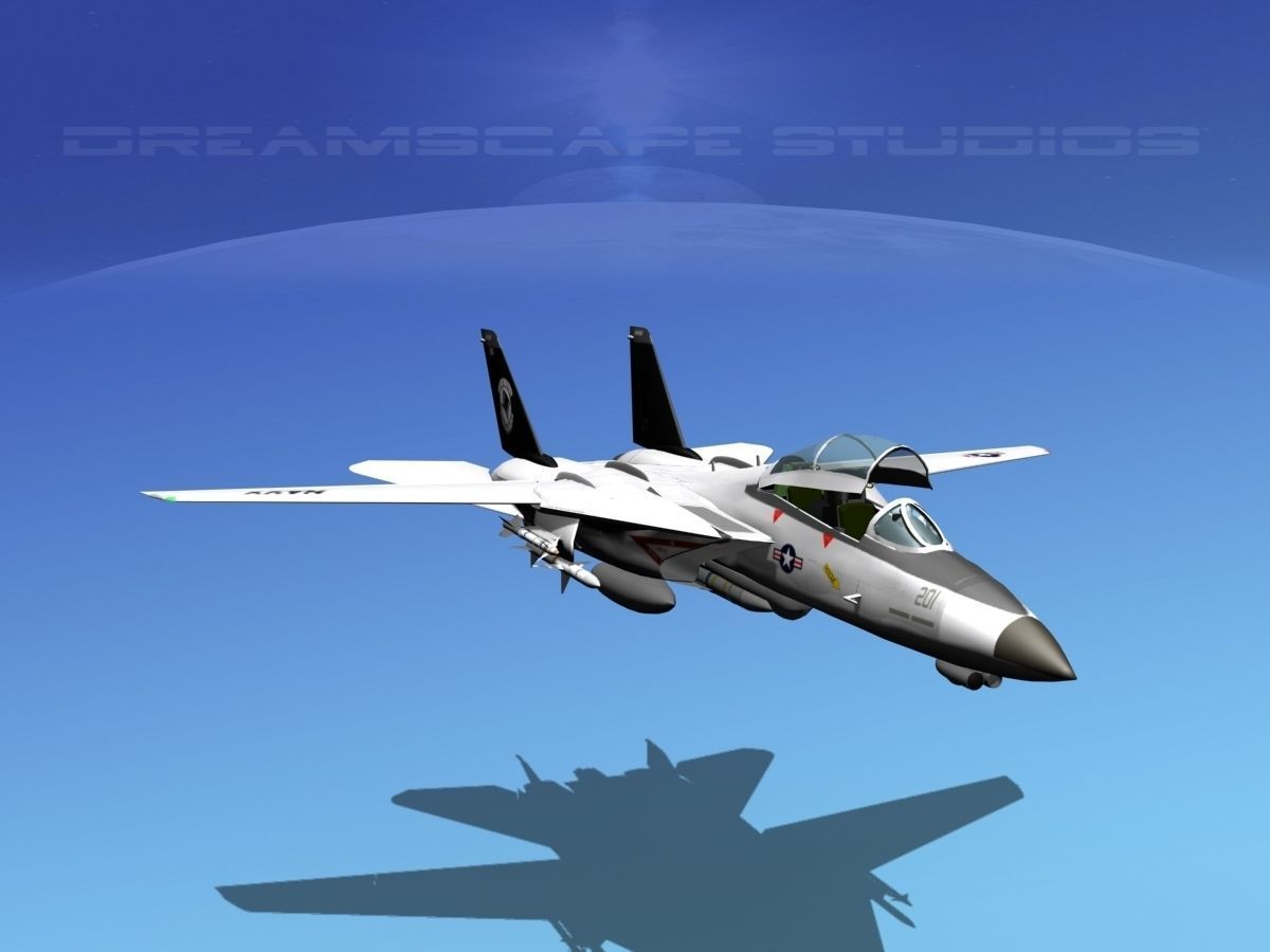 Grumman F-14D Tomcat T14a VF14 3D model_17
