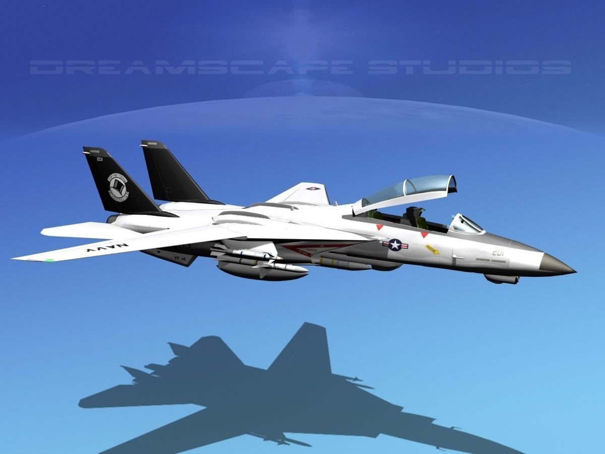 Grumman F-14D Tomcat T14a VF14 3D model_18