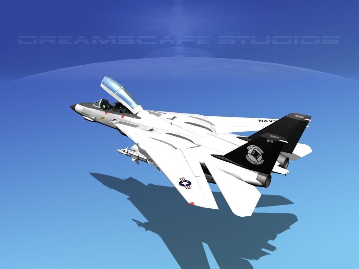 Grumman F-14D Tomcat T14a VF14 3D model_23