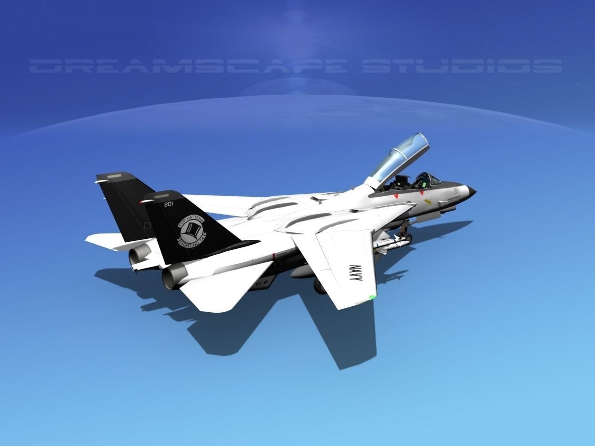 Grumman F-14D Tomcat T14a VF14 3D model_6