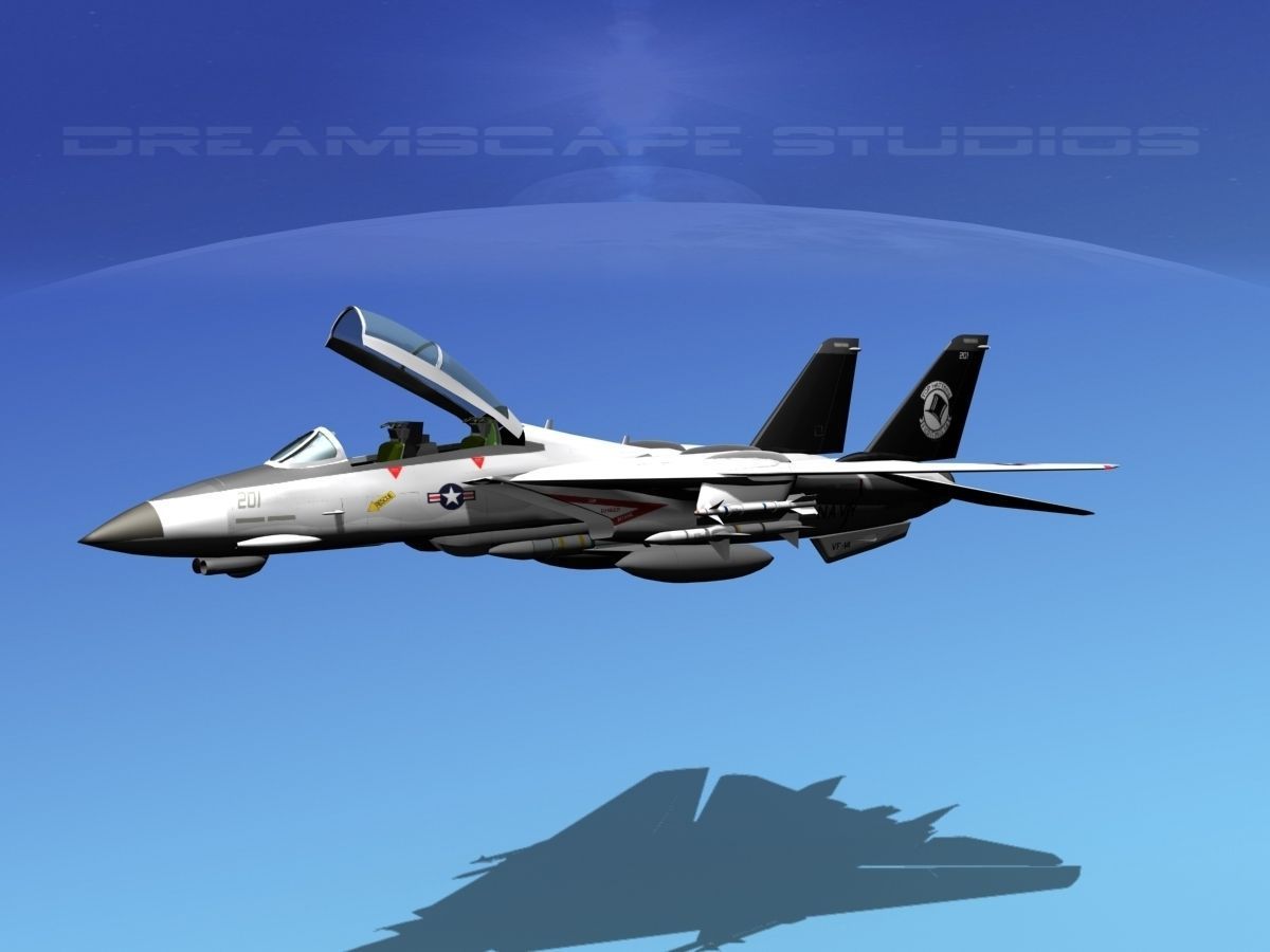 Grumman F-14D Tomcat T14a VF14 3D model_15