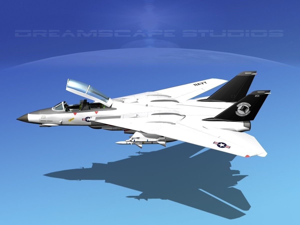 Grumman F-14D Tomcat T14a VF14 3D model_24