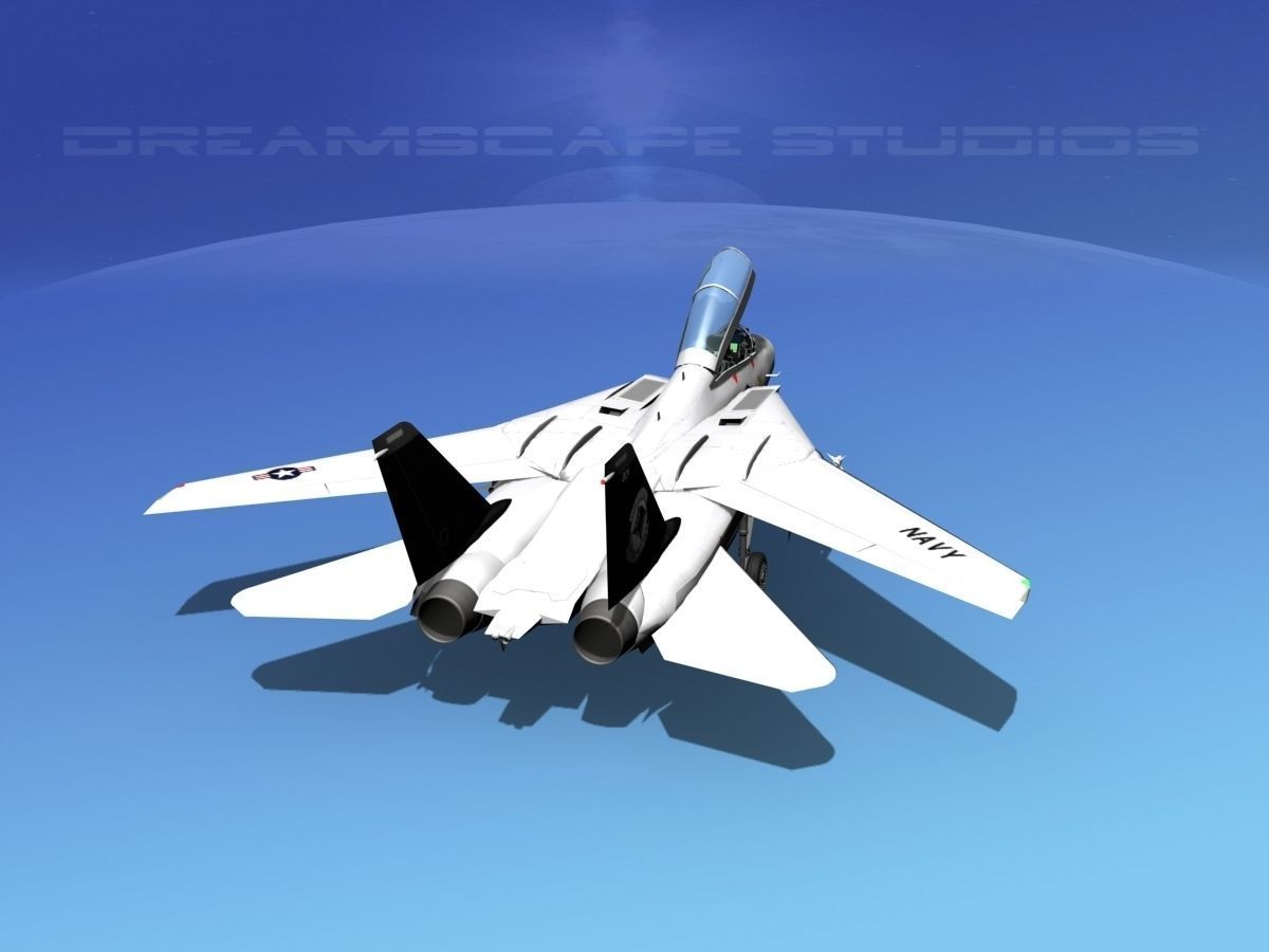 Grumman F-14D Tomcat T14a VF14 3D model_9